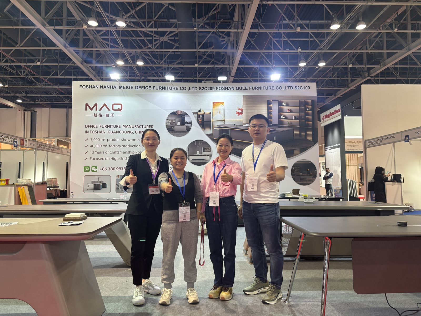 Meeting Gulf buyers at the Dubai furniture expo